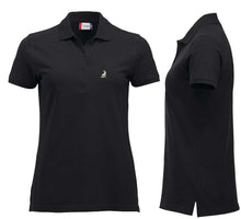 Load image into Gallery viewer, Polo Schwarz Women mit Logo
