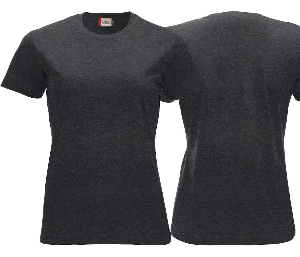 Premium T-Shirt Women Anthracite Melted