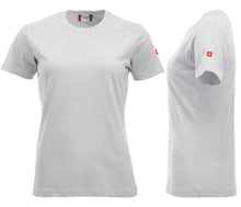 Charger l&#39;image dans la galerie, Premium T-Shirt Women Asche, Edelweiss ärmel

