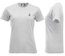 Load image into Gallery viewer, Premium T-Shirt Women Asche, mit Logo
