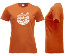 Lade das Bild in den Galerie-Viewer, Premium T-Shirt Women Blutorange, Alpenleben

