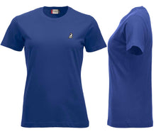Lade das Bild in den Galerie-Viewer, Premium T-Shirt Women Dunkel Blau, mit Logo

