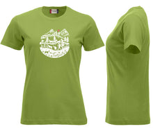 Charger l&#39;image dans la galerie, Premium T-Shirt Women Hellgrün, Scherenschnitt
