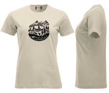Load image into Gallery viewer, Premium T-Shirt Women Hellkhaki, Scherenschnitt
