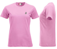 Load image into Gallery viewer, Premium T-Shirt Women Hellpink, mit Logo
