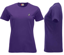 Load image into Gallery viewer, Premium T-Shirt Women Lila, mit Logo

