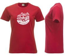 Lade das Bild in den Galerie-Viewer, Premium T-Shirt Women Rot, Alpenleben
