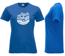 Lade das Bild in den Galerie-Viewer, Premium T-Shirt Women Royal Blau, Scherenschnitt
