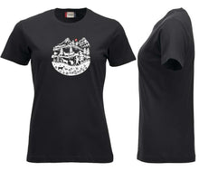 Charger l&#39;image dans la galerie, Premium T-Shirt Women Schwarz, Scherenschnitt
