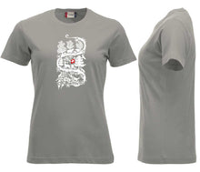 Lade das Bild in den Galerie-Viewer, Premium T-Shirt Women Silber, Scherenschnitt
