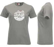 Lade das Bild in den Galerie-Viewer, Premium T-Shirt Women Silber, Scherenschnitt
