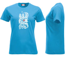 Load image into Gallery viewer, Premium T-Shirt Women Türkis, Scherenschnitt

