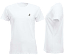 Load image into Gallery viewer, Premium T-Shirt Women Weiss mit Logo
