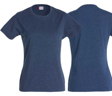 Lade das Bild in den Galerie-Viewer, Premium T-Shirt Women Blaumeliert
