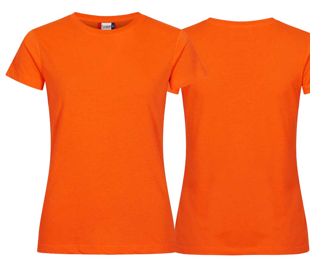 T-Shirt Premium Femme Haute Visibilité Orange