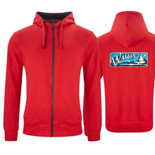 Load image into Gallery viewer, Kapuzenjacke Rot, Kanton Wallis Wappen / Schild
