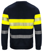 Load image into Gallery viewer, Warnschutz Sweatshirt Klasse 1hintenschwarz/gelb 
