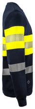 Load image into Gallery viewer, Warnschutz_Sweatshirt_Klasse_1rechtsmarine_gelb
