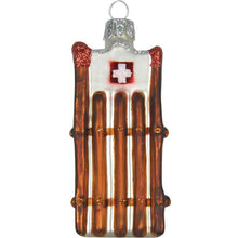 Lade das Bild in den Galerie-Viewer, Weihnachts &quot;Kugel&quot; Schlitten mit CH Kreuz
