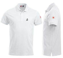 Charger l&#39;image dans la galerie, Weisses Polo mit Logo und Edelweiss
