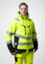 Load image into Gallery viewer, Wind- und Wasserdichter Parka 3-In-1  gelb/Marine Mensch
