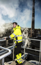 Load image into Gallery viewer, Wind- und Wasserdichter Parka 3-In-1  gelb/Marine Präsentation4
