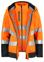 Load image into Gallery viewer, Wind- und Wasserdichter Parka 3-In-1  orange/schwarz
