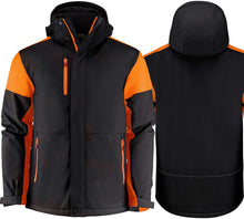 Charger l&#39;image dans la galerie, Winterjacke Prime Padded Softshell Black-Orange
