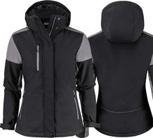 Lade das Bild in den Galerie-Viewer, Winterjacke Prime Padded Softshell Lady Black-Anthrazit
