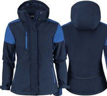 Lade das Bild in den Galerie-Viewer, Winterjacke Prime Padded Softshell Lady Navy Blue
