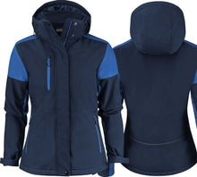 Load image into Gallery viewer, Winterjacke Prime Padded Softshell Lady Navy Blue
