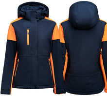 Charger l'image dans la galerie, Women Winterjacke Marine Orange

