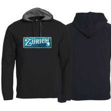 Lade das Bild in den Galerie-Viewer, Hoodie Schwarz, Kanton Zürich Wappen / Schild
