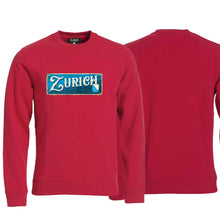 Lade das Bild in den Galerie-Viewer, Pullover Rot, Kanton Zurich (Englisch) Wappen / Schild
