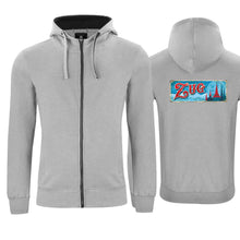 Load image into Gallery viewer, Kapuzenjacke Grau, Kanton Zug Wappen / Schild
