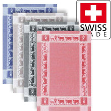 Charger l&#39;image dans la galerie, Alpfahrt Waffeltuch in 4 Farben. Hergestellt in der Schweiz
