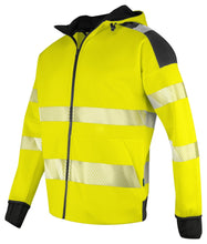 Load image into Gallery viewer, gelb/schwarzProjob_Full_Zip_Kaputzenjacke_Klasseaktion
