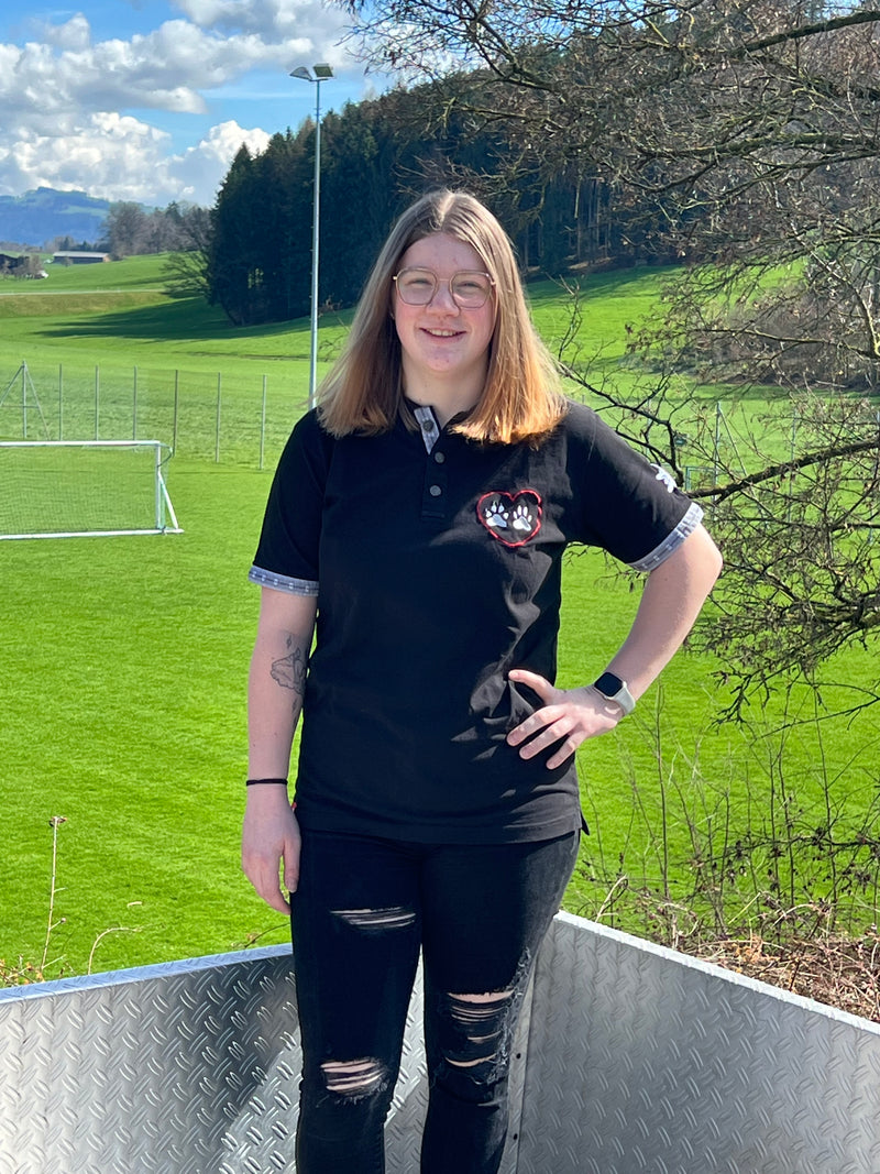 Premium Polo Unisex Black Animal Welfare Association Amriswil