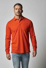 Charger l&#39;image dans la galerie, Langarm Polo Orange, Fairtrade
