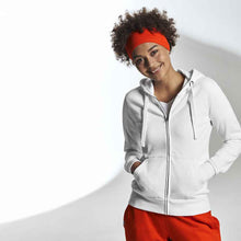 Charger l&#39;image dans la galerie, Kapuzenjacke Damen Weiss, Fairtrade
