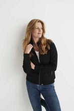 Load image into Gallery viewer, Damen Jacke in schwerer Qualität in Schwarz, Fairtrade
