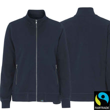 Load image into Gallery viewer, Damen Jacke in schwerer Qualität in Navy, Fairtrade
