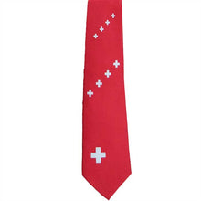Load image into Gallery viewer, Tie red with Swiss cross
