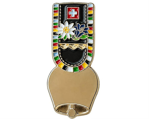 Pin Kuhglocke mit Edelweiss