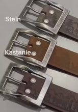 Carica e avvia il video nel visualizzatore di galleria, Cintura in pelle taglio a forbice Swiss Made
