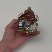 Load and play video in Gallery viewer, Weihnachts &quot;Kugel&quot; Kuckucksuhr Heidi Peter
