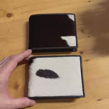 Carica e avvia il video nel visualizzatore di galleria, Portemonnaie echte Kuhfell
