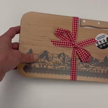 Load and play video in Gallery viewer, Silhouette cutting board incl. knife
