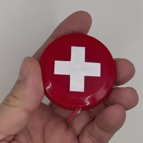 Massband Edelweiss mit Schweizerkreuz