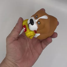 Laden und Abspielen von Videos im Galerie-Viewer, Badeente Bernhardiner mit Schweizerkreuz
